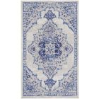 Nourison Home Whimsicle WHS14 3' x 5' Ivory Blue Bohemian Indoor Rug (Dropshippable)