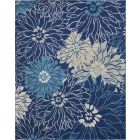 Nourison Home Passion PSN17 9' x 12' Navy/Ivory Contemporary Indoor Rug (Dropshippable)