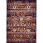 Nourison Home Vintage Kashan VKA03 5'3" x 7'10" Red/Multicolor Vintage Indoor Rug