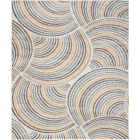 Nourison Home Astra Machine Washable ASW08 9' x 12' Ivory Multicolor Rectangle Modern Indoor Rug