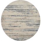 Nourison Home Rustic Textures RUS04 5'3" x Round Beige/Grey Modern Indoor Rug (Dropshippable)