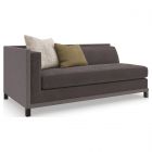 Caracole Upholstery Tuxedo Left Arm Facing Sofa - Deep Chocolate Brown