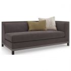 Caracole Upholstery Tuxedo Right Arm Facing Sofa - Deep Chocolate Brown