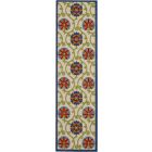 Nourison Home Aloha ALH19 2' x 6' Blue/Multicolor Runner Contemporary Rug (Dropshippable)