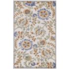 Nourison Home Aloha ALH17 2'8" x 4' Ivory Blue Rectangle Outdoor Rug (Dropshippable)