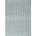 Nourison Home Positano POS02 7' x 10' Aqua Modern Rug (Dropshippable)