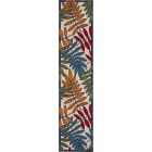 Nourison Home Aloha ALH18 2'3" x 10' Multicolor Runner Tropical Rug