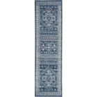 Nourison Home Passion PSN27 2'2" x 7'6" Navy Blue Bohemian Indoor Rug (Dropshippable)
