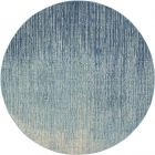 Nourison Home Passion PSN09 8' x Round Navy/Light Blue Modern Indoor Rug