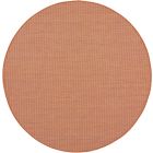 Nourison Home Positano POS01 6' x Round Terracotta Modern Rug (Dropshippable)