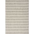 Nourison Home Positano POS03 4' x 6' Grey Ivory Modern Rug (Dropshippable)