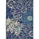 Nourison Home Passion PSN17 1'10" x 2'10" Navy Ivory Contemporary Indoor Rug (Dropshippable)