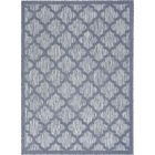 Nourison Home Easy Care NES01 4' x 6' Denim Blue Modern Rug (Dropshippable)