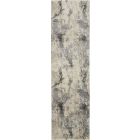 Nourison Home Fusion FSS16 2'2" x 7'6" Cream Grey Modern Indoor Rug