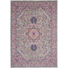 Nourison Home Passion PSN20 9' x 12' Light Grey/Pink Bohemian Indoor Rug (Dropshippable)