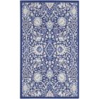 Nourison Home Whimsicle WHS10 3' x 5' Navy Multicolor Farmhouse Indoor Rug (Dropshippable)