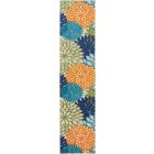 Nourison Home Aloha ALH05 2'3" x 10' Multicolor Runner Tropical Rug