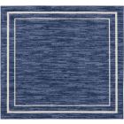 Nourison Home Essentials NRE02 5' x Square Navy/Ivory Contemporary Rug (Dropshippable)