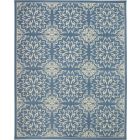 Nourison Home Jubilant JUB06 7'10" x 9'10" Ivory Blue Farmhouse Indoor Rug (Dropshippable)
