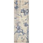 Nourison Home Somerset ST18 2' x 5'9" Ivory/Blue Farmhouse Indoor Rug (Dropshippable)