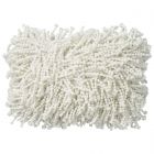 Nourison Home Shag Skinny Fugga 14" x 20" White Indoor Throw Pillow