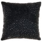 Nourison Home Sofia Fully Beaded 20" x 20" Black Indoor Throw Pillow