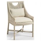 Jonathan Charles Fjord Dining Chair in White Washed Cerused Oak - Set of 2
