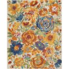 Nourison Home Allur ALR07 9' x 12' Ivory Multicolor Rectangle Contemporary Indoor Rug (Dropshippable)