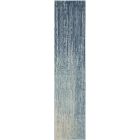 Nourison Home Passion PSN09 2'2" x 10' Navy/Light Blue Modern Indoor Rug