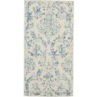 Nourison Home Jubilant JUB09 2' x 4' Ivory Blue Vintage Indoor Rug (Dropshippable)