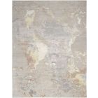 Nourison Home Silk Shadows SHA20 3'9" x 5'9" Silver Modern Indoor Rug (Dropshippable)