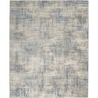 Nourison Home Solace SLA03 8' x 10' Ivory/Grey/Blue Modern Indoor Rug (Dropshippable)