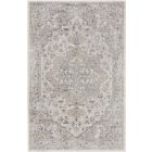 Nourison Home Astra Machine Washable ASW12 3'3" x 5' Silver Grey Rectangle Vintage Indoor Rug