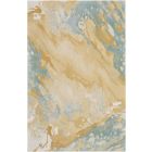 Nourison Home Prismatic PRS36 3'9" x 5'9" Sand Blue Modern Indoor Rug (Dropshippable)