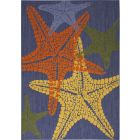 Nourison Home Aloha ALH28 6' x 9' Blue Multicolor Rectangle Outdoor Rug