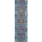 Nourison Home Vintage Kashan VKA02 2'4" x 8' Blue Vintage Indoor Rug (Dropshippable)