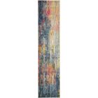 Nourison Home Celestial CES09 2'2" x 10' Blue/Yellow Modern & Contemporary Indoor Rug (Dropshippable)
