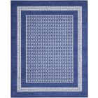 Nourison Home Whimsicle WHS13 8'4" x 11'6" Navy Farmhouse Indoor Rug (Dropshippable)