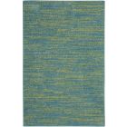 Nourison Home Essentials NRE01 2' x 4' Blue Green Outdoor Rug (Dropshippable)