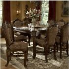 Aico Michael Amini Windsor Court  Gathering Table Set in Vintage Fruitwood