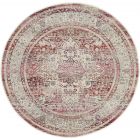 Nourison Home Vintage Kashan VKA07 4' x Round Red/Ivory Vintage Indoor Rug (Dropshippable)