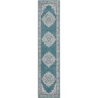 Nourison Home Passion PSN03 2'2" x 10' Turquoise Grey Bohemian Indoor Rug (Dropshippable)