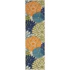 Nourison Home Aloha ALH05 2'3" x 12' Multicolor Runner Tropical Rug