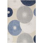 Nourison Home Aloha ALH29 3'6" x 5'6" Blue/Grey Rectangle Modern Rug