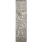 Nourison Home Silk Shadows SHA02 2'3" x 8' Silver Modern Indoor Rug (Dropshippable)