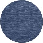 Nourison Home Essentials NRE01 10' x Round Navy Blue Outdoor Rug (Dropshippable)