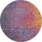 Nourison Home Passion PSN09 5' x Round Multicolor Modern Indoor Rug