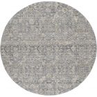 Nourison Home Lynx LNX08 7'10" x Round Charcoal Vintage Indoor Rug (Dropshippable)