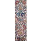 Nourison Home Ankara Global ANR06 2' x 6' Ivory/Blue Runner Vintage Indoor Rug (Dropshippable)