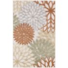 Nourison Home Aloha ALH05 2'8" x 4' Ivory Multicolor Rectangle Outdoor Rug